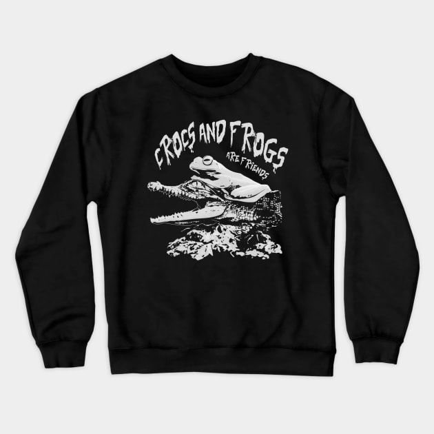 Crocs & Frogs are friends Crewneck Sweatshirt by JPNDEMON